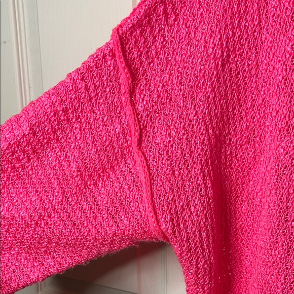 Altar'd State Vibrant Pink Cowl Neck Sweater - Picture 6 of 9